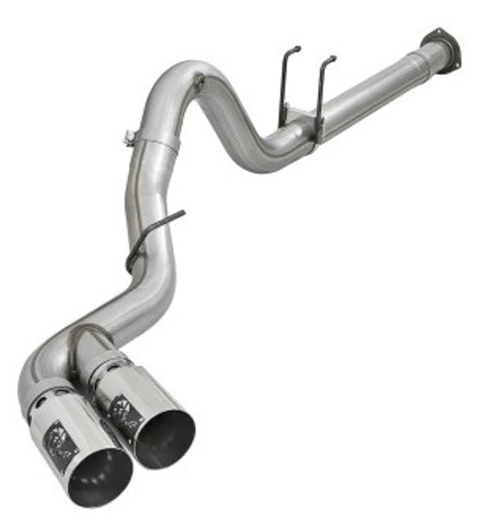 aFe Power 15-16 Ford F250/F350 6.7L Diesel Rebel XD 4in 409 SS DPF-Back Exhaust System - Pol Tips 49-43121-P 1 of 1