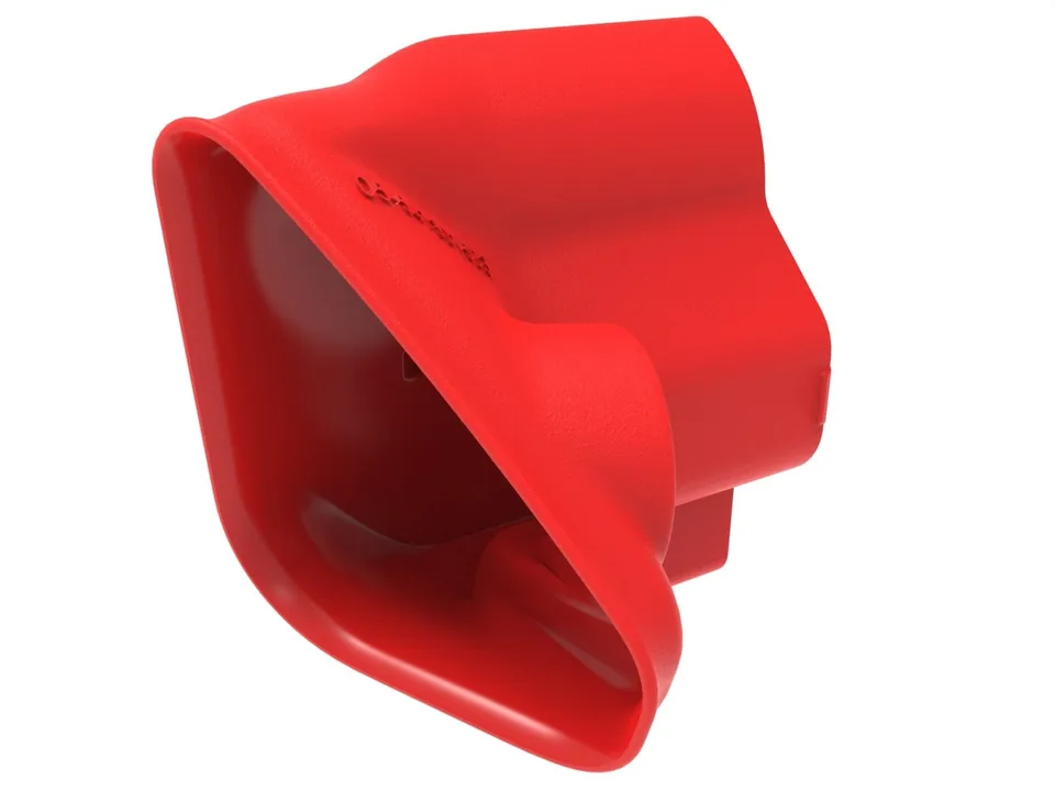 aFe Power 15-20 Ford Mustang 2.3l L4/3.7l V6/5.0l V8 Dynamic Air Scoop - Red 54-13015SR 2 of 6