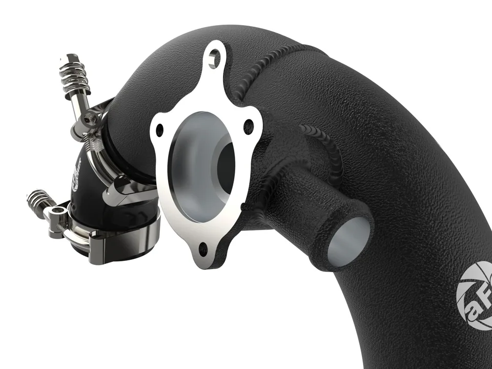 aFe Power 21-22 Ford Bronco L4-2.3L (t) BladeRunner 3 IN Aluminum Hot Charge Pipe Black 46-20578-B 3 of 6