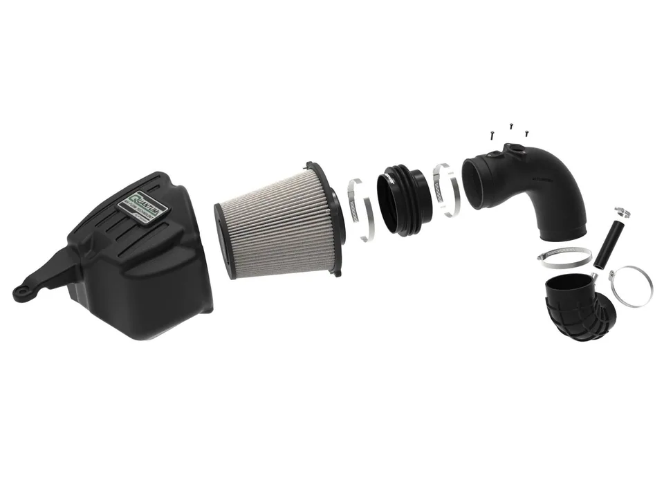 aFe 07-09 Ram 2500/3500 Cummins L6-6.7L (td) Quantum Cold Air Intake System w/ Pro Dry S Filter 53-10026D 2 of 6