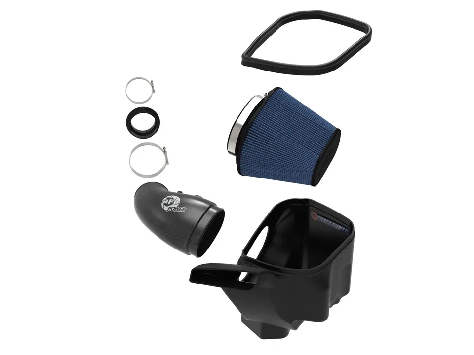 aFe 12-21 Jeep Grand Cherokee 6.4L Track Series Carbon Fiber Cold Air Intake System w/Pro 5R Filter 57-10014R 2 of 6