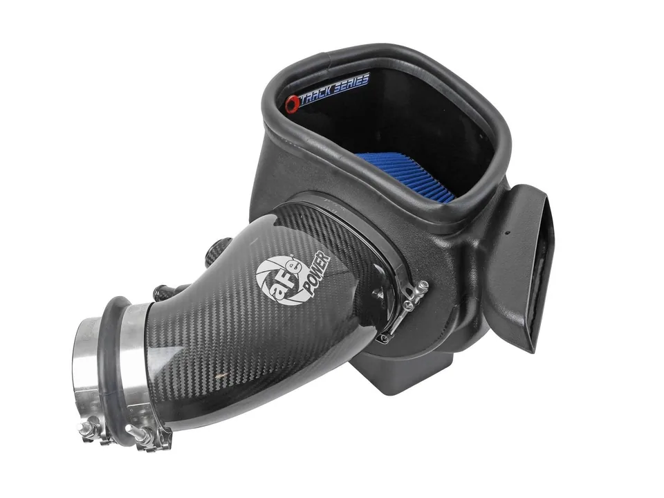 aFe 12-21 Jeep Grand Cherokee 6.4L Track Series Carbon Fiber Cold Air Intake System w/Pro 5R Filter 57-10014R 4 of 6