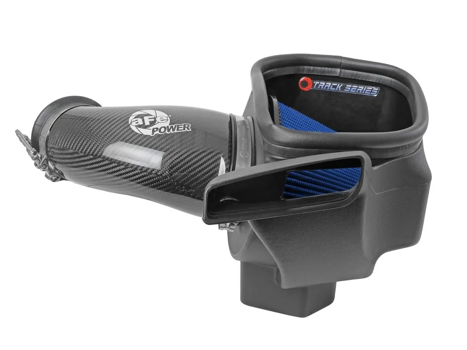 aFe 12-21 Jeep Grand Cherokee 6.4L Track Series Carbon Fiber Cold Air Intake System w/Pro 5R Filter 57-10014R 5 of 6