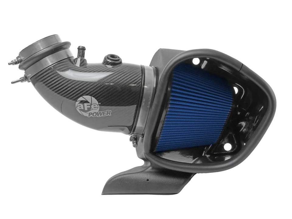 aFe 12-21 Jeep Grand Cherokee 6.4L Track Series Carbon Fiber Cold Air Intake System w/Pro 5R Filter 57-10014R 6 of 6