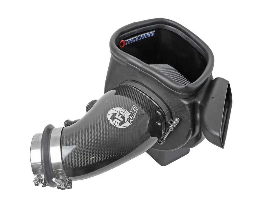 aFe 12-21 Jeep Grand Cherokee 6.4L Track Series Carbon Fiber Cold Air Intake w/Pro Dry S Filter 57-10014D 4 of 6