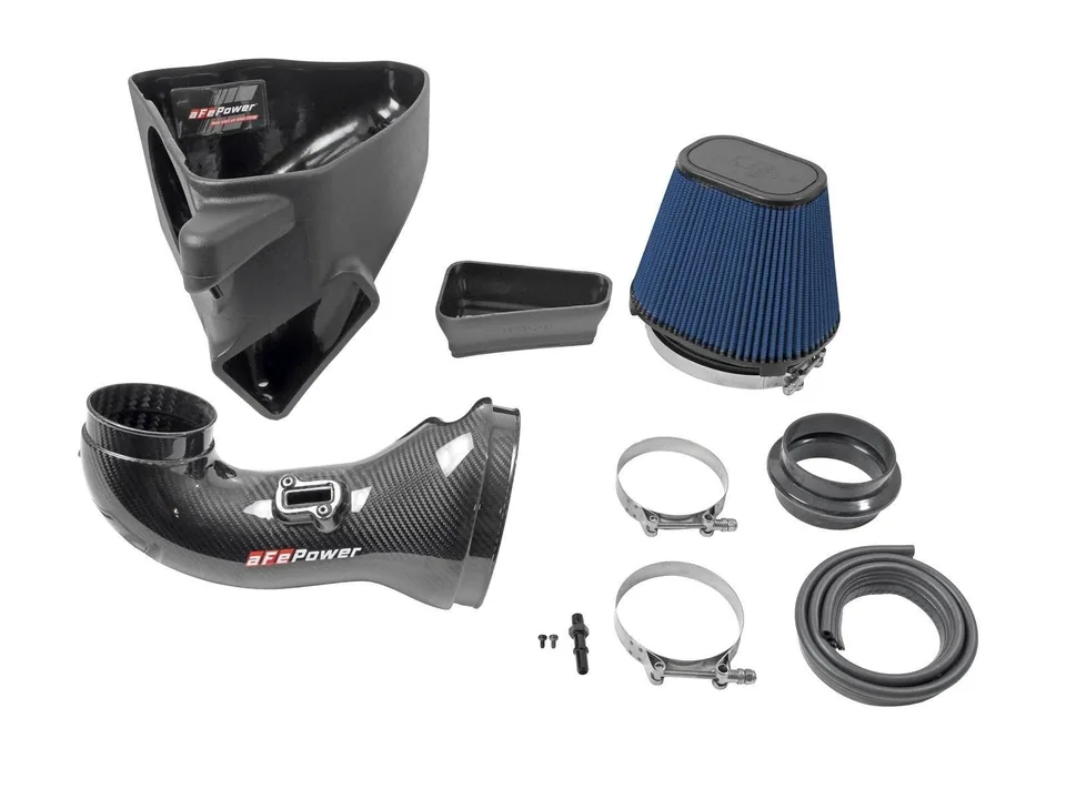 aFe 17-12 Chevrolet Camaro ZL1 (6.2L-V8) Track Series Carbon Fiber CAI System w/ Pro 5R Filters 57-10018R 3 of 6