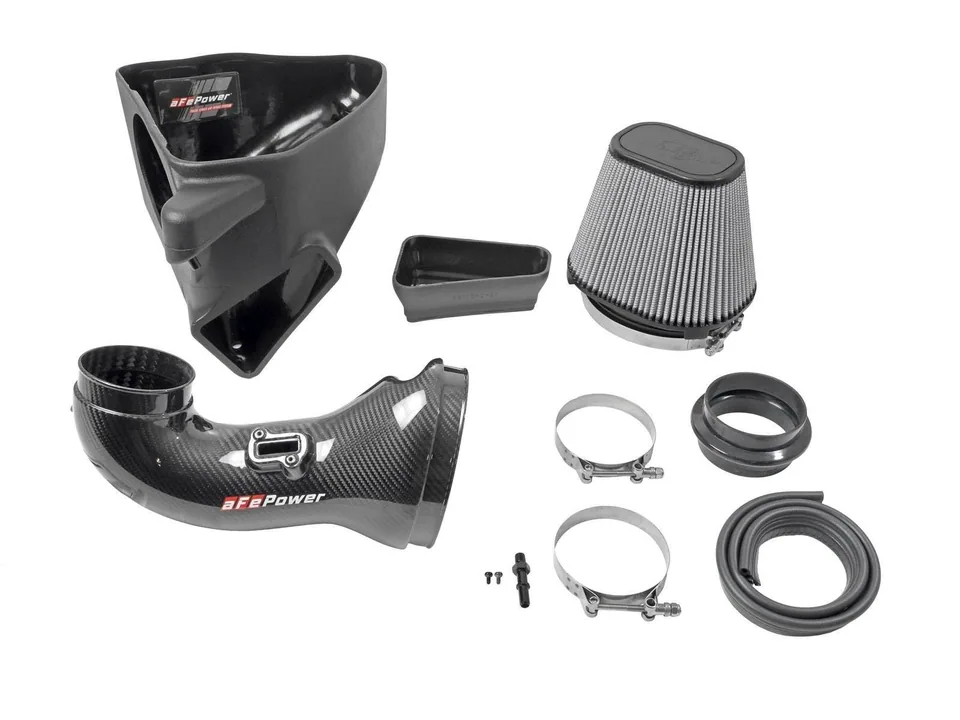 aFe 17-12 Chevrolet Camaro ZL1 (6.2L-V8) Track Series Carbon Fiber CAI System w/ Pro-DRY S Filters 57-10018D 3 of 6