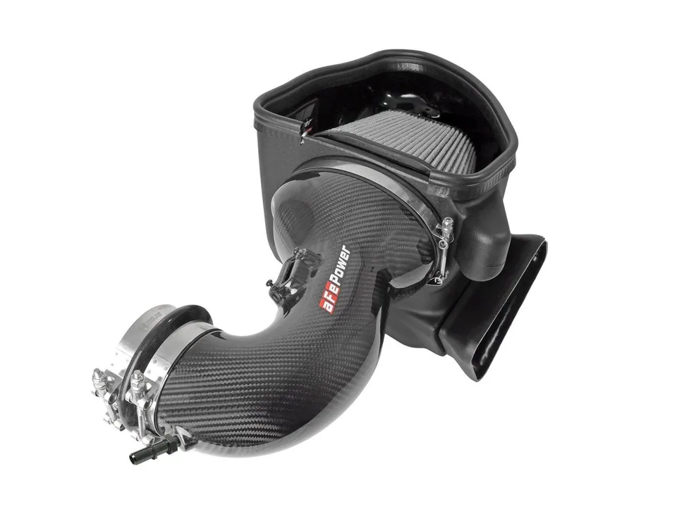 aFe 17-12 Chevrolet Camaro ZL1 (6.2L-V8) Track Series Carbon Fiber CAI System w/ Pro-DRY S Filters 57-10018D 4 of 6