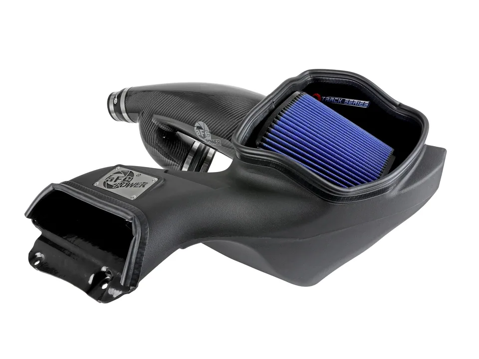aFe 17-20 Ford F-150/Raptor Track Series Carbon Fiber Cold Air Intake System With Pro 5R Filters 57-10010R 1 of 6