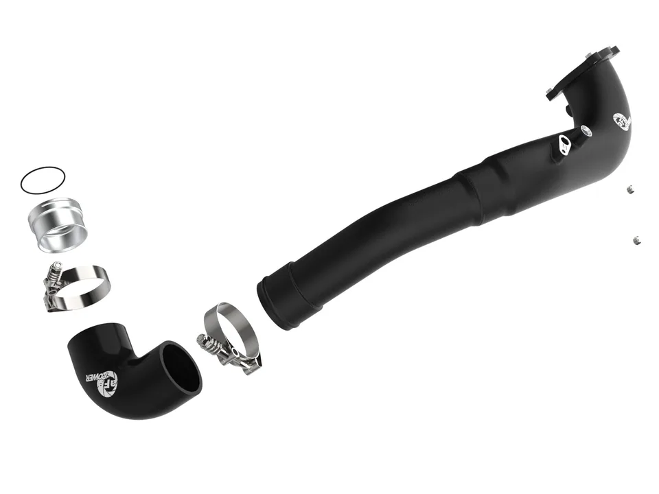 aFe 17-22 BMW 540i (G30/G31/G38) B58 L6 3.0L (t) BladeRunner 3in Aluminum Hot Charge Pipe - Black 46-20548-B 2 of 6