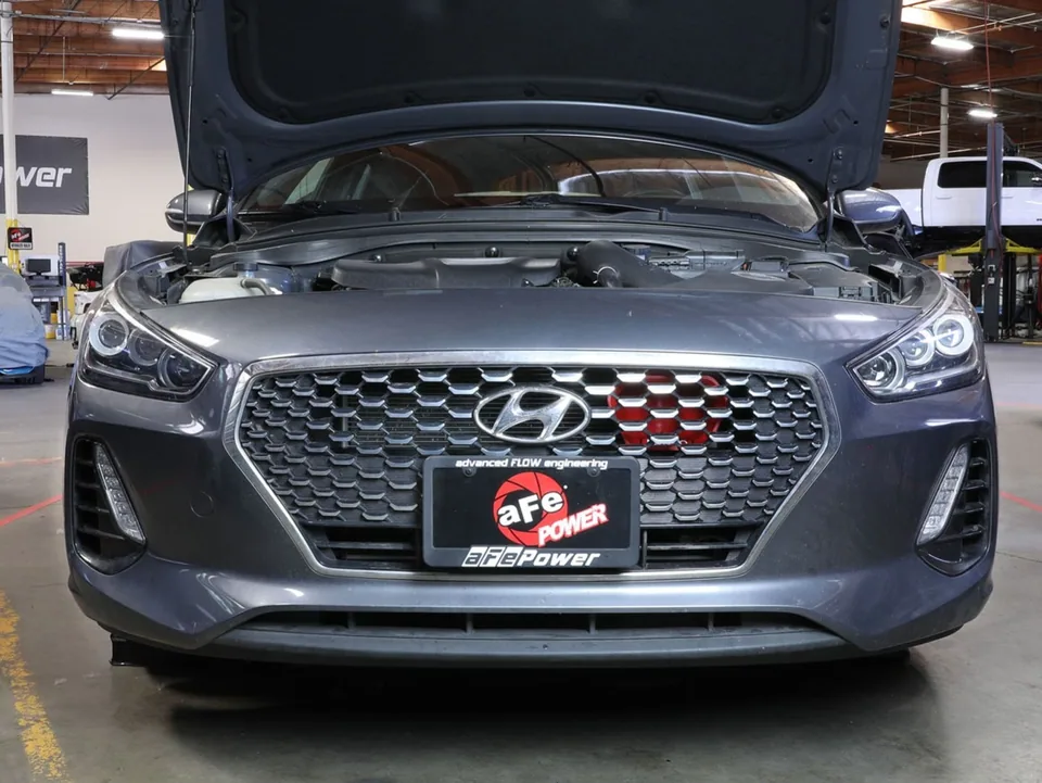 aFe 18-20 Hyundai Elantra GT L4-1.6L (t) Takeda Momentum Dynamic Air Scoop - Red 56-70005SR 3 of 6
