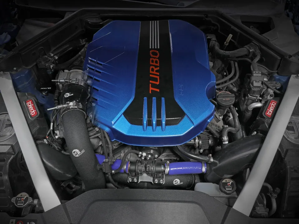 aFe 18-22 Kia/Genesis Singer/G70 V6-3.3L BladeRunner Alum Hot/Cold Charge Pipe Kit Black 46-20504-B 5 of 6