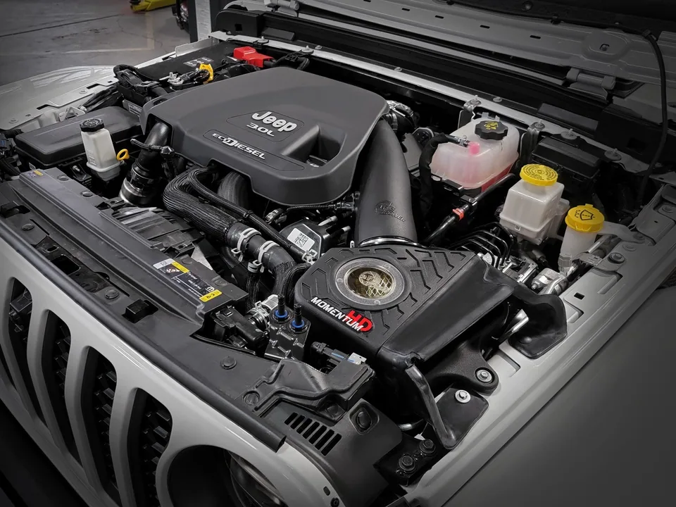 aFe 20-21 Jeep Wrangler (JL) V6-3.0L (td) Momentum HD Cold Air Intake System w/ Pro GUARD 7 Media 50-70062G 3 of 6