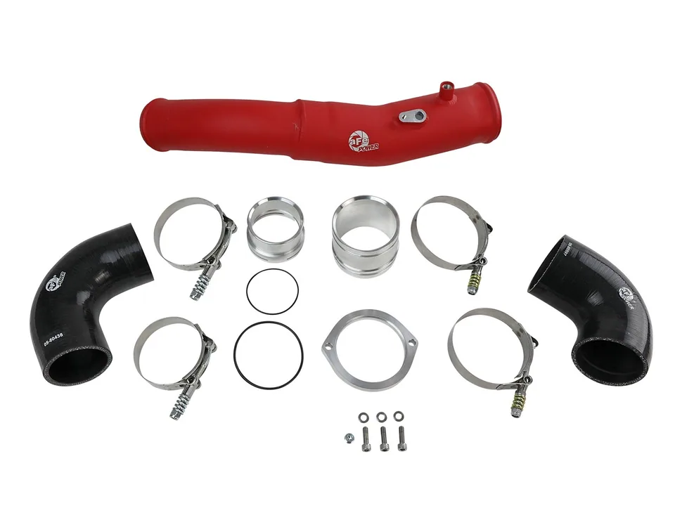aFe 20-21 Toyota Supra 3.0L 3in Red Intercooler Tube - Hot 46-20398-R 2 of 5