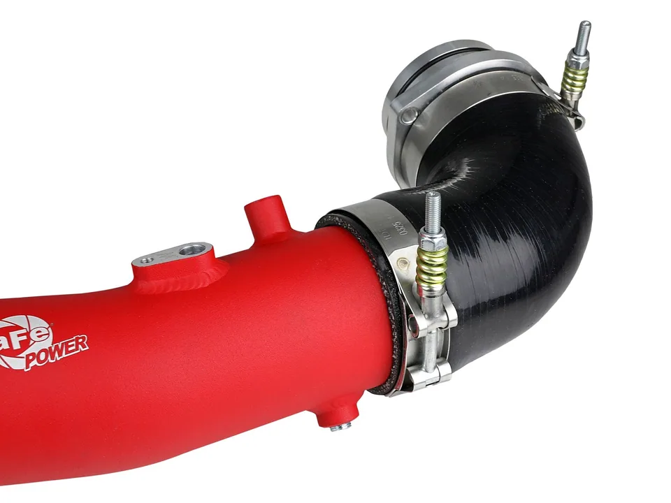 aFe 20-21 Toyota Supra 3.0L 3in Red Intercooler Tube - Hot 46-20398-R 3 of 5