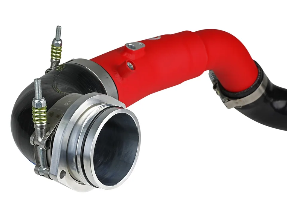 aFe 20-21 Toyota Supra 3.0L 3in Red Intercooler Tube - Hot 46-20398-R 4 of 5