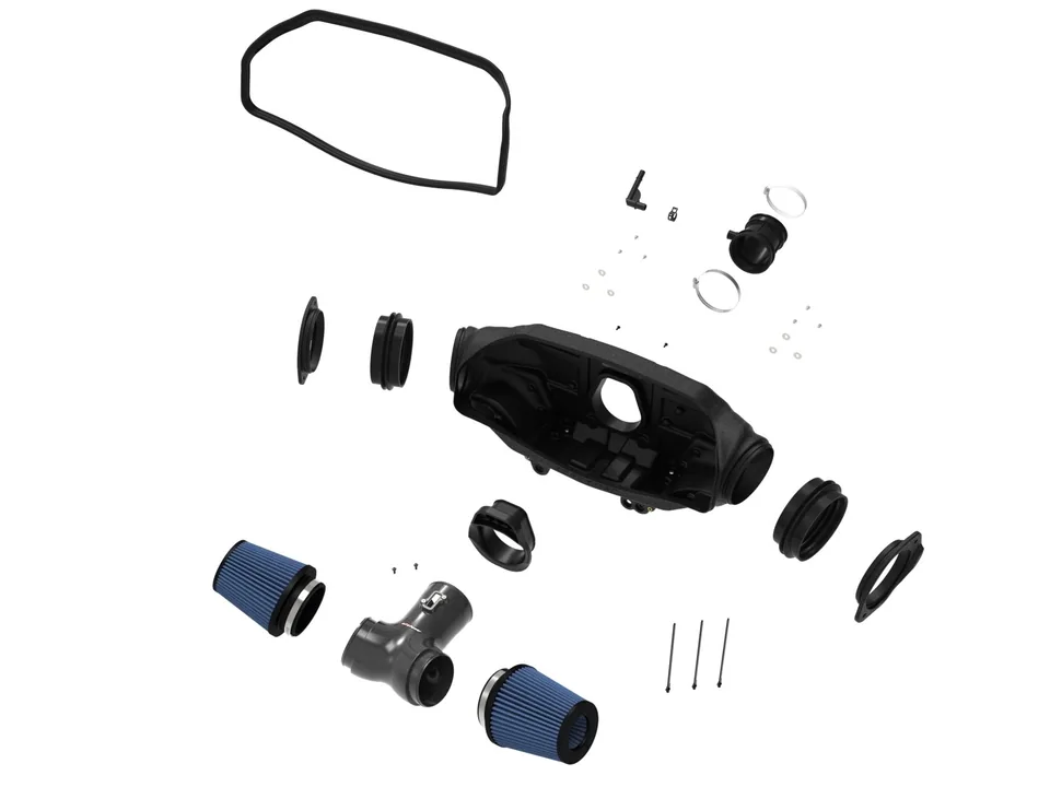 aFe 20-23 Chevrolet Corvette C8 Track Series Carbon Fiber Cold Air Intake System With Pro 5R Filters 57-10013R 2 of 6
