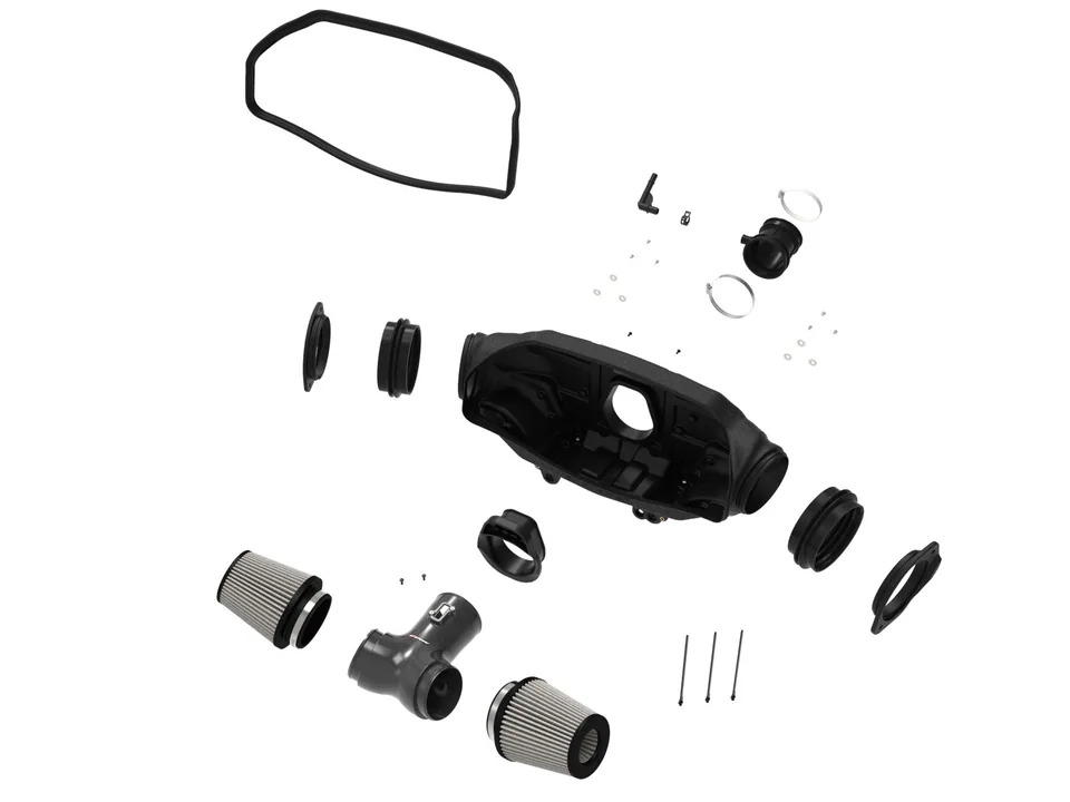 aFe 20-23 Corvette C8 Track Series Carbon Fiber Cold Air Intake System With Pro DRY S Filters 57-10013D 2 of 6