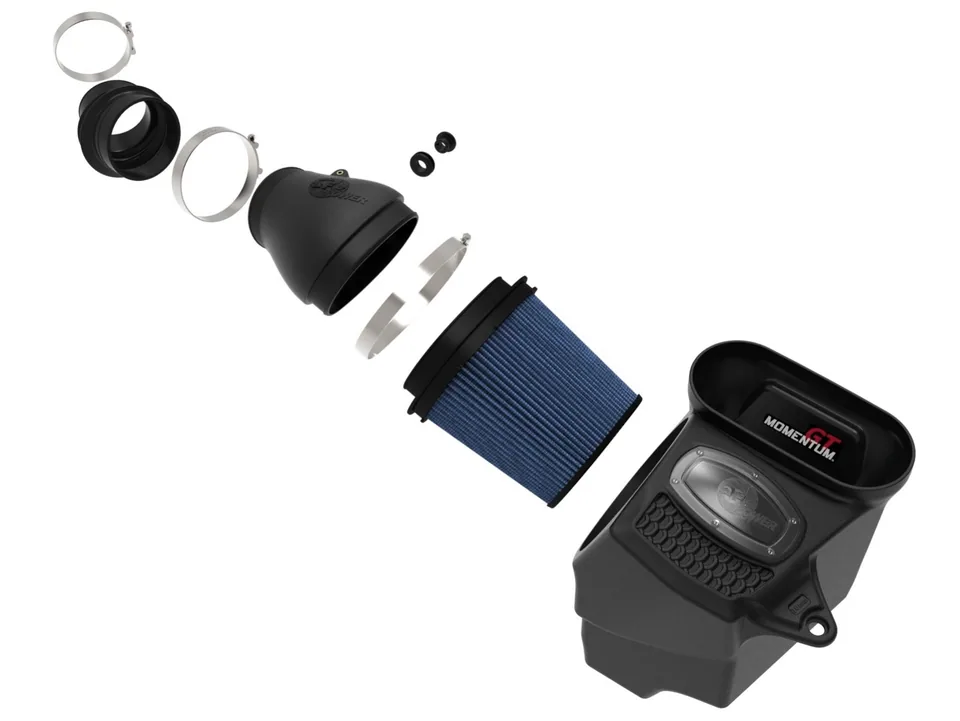 aFe 21 Jeep Wrangler 392 JL V8-6.4L Momentum GT Cold Air Intake System w/ Pro 5R Filter 50-70080R 2 of 6