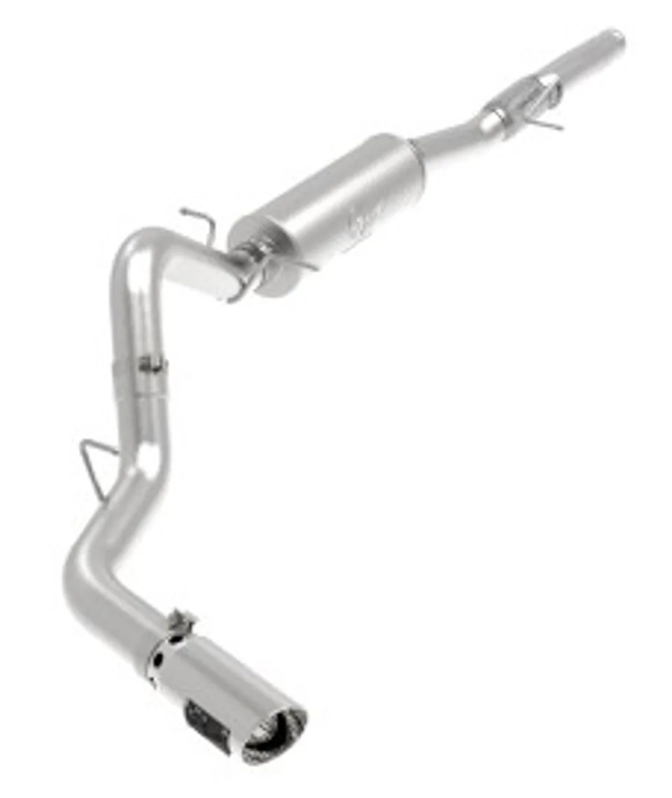 aFe Apollo GT Series 4in 409SS Cat Back Exh System Polished Tip 14-18GM Silverado 1500 V8-6.2L 49-44116-P 1 of 1