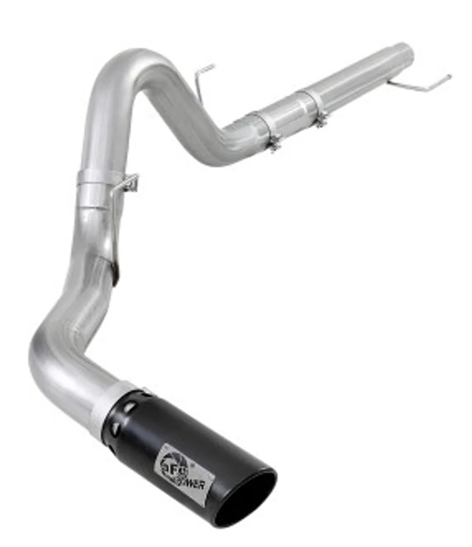 aFe Atlas 4in Aluminized Steel DPF-Back Exh 18-19 Ford F-150 V6-3.0L (td) w/ Black Tip 49-03106-B 1 of 1