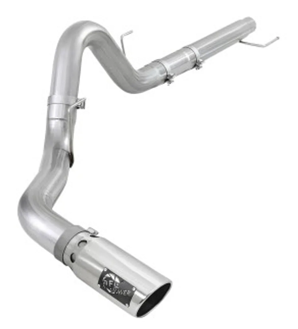 aFe Atlas 4in Aluminized Steel DPF-Back Exh 18-19 Ford F-150 V6-3.0L (td) w/ Polished Tip 49-03106-P 1 of 1