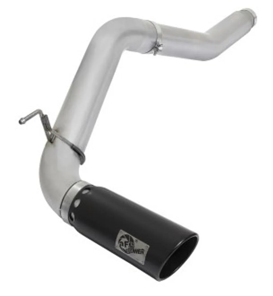 aFe Atlas Exhaust 5in DPF-Back Al Steel 2016 Nissan Titan XD V8-5.0L Black Tip 49-06112-B 1 of 1