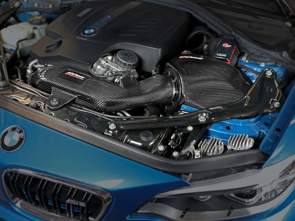 aFe Black Series Carbon Fiber CAIS w/PDS Filter 16-18 BMW M2 (F87) L6-3.0L 58-10004D 3 of 6