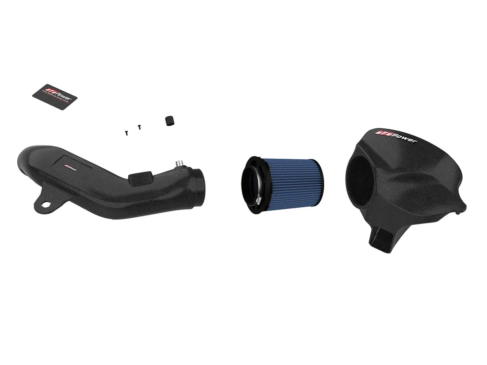 aFe Black Series Carbon Fiber CAIS w/Pro 5R Filter 16-18 BMW M2/12-16 3 Series/14-16 4 Series/13-16 M135i (F87) L6-3.0L 58-10004R 4 of 6