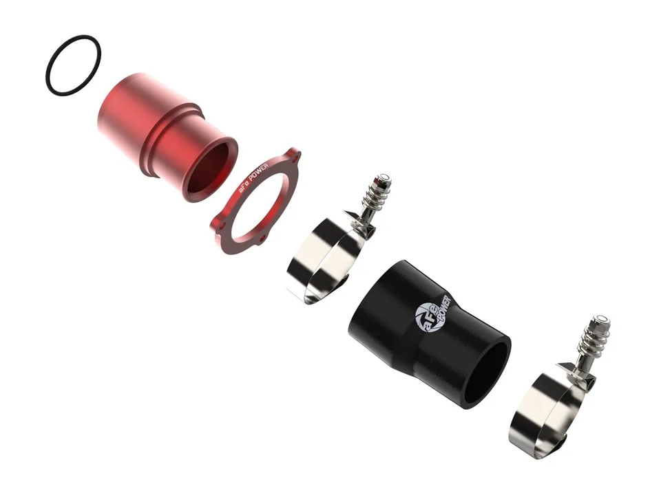 aFe BladeRunner 15-21 Audi/VW A3/S3/GTI/Golf Turbo Muffler Delete for OE Charge Pipe - Red 46-20416-R 2 of 5