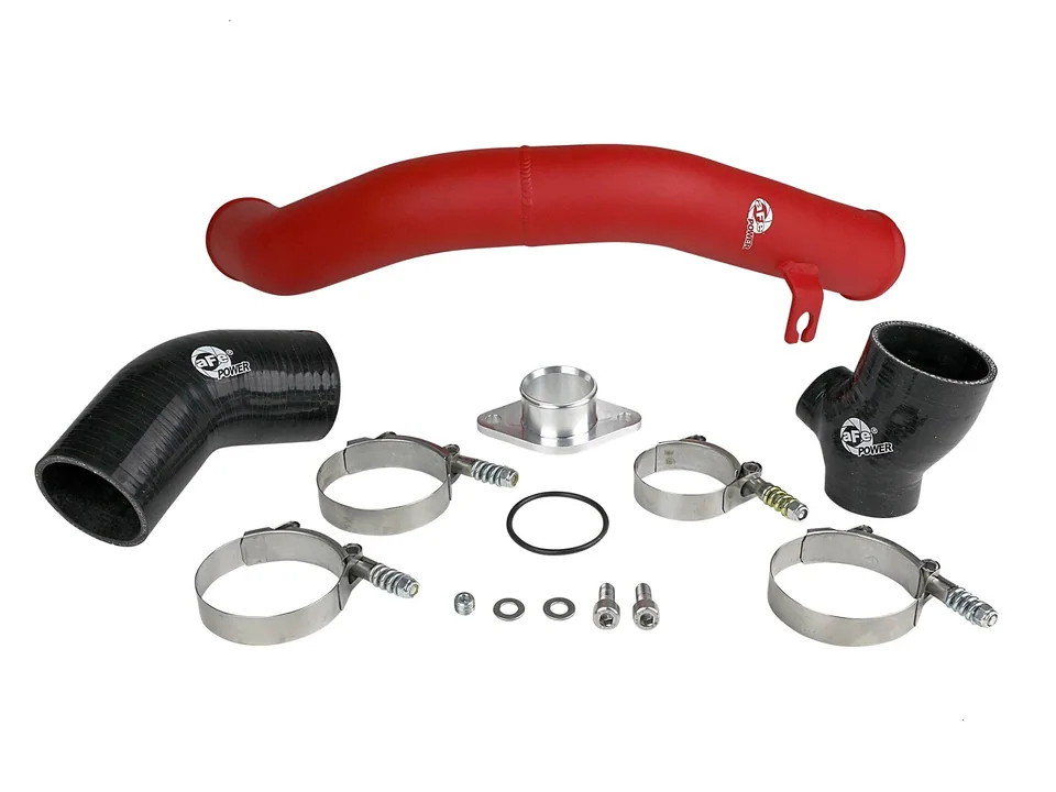aFe BladeRunner 2.5in Aluminium Hot Side Charge Pipe 15-21 Subaru WRX 2.0T - Red 46-20378-R 2 of 5
