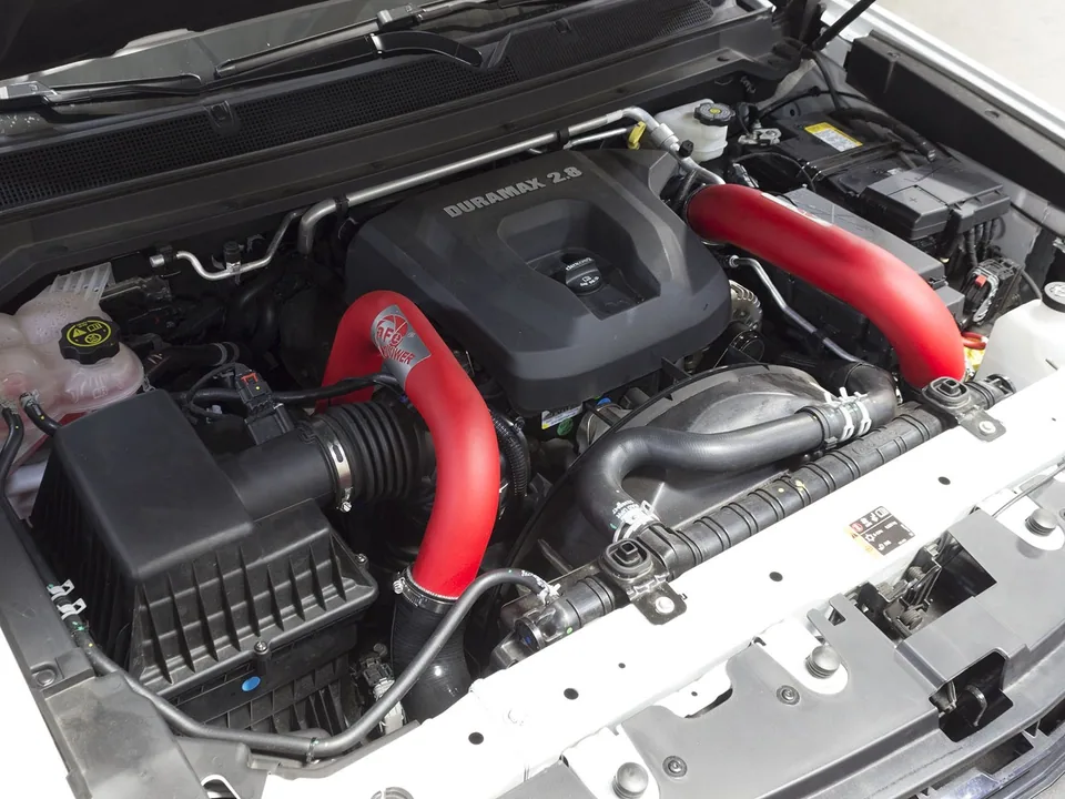 aFe BladeRunner 2.5in Red IC Tube Hot Side w/ Coupling & Clamp Kit 16-21 GM Colorado/Canyon 2.8L 46-20268-R 2 of 6