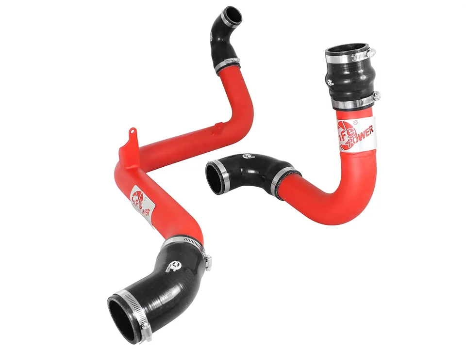 aFe BladeRunner 2.5in Red Intercooler Tubes Hot and Cold Side 13-18 Ford Focus ST 2.0L (t) 46-20184-R 2 of 3