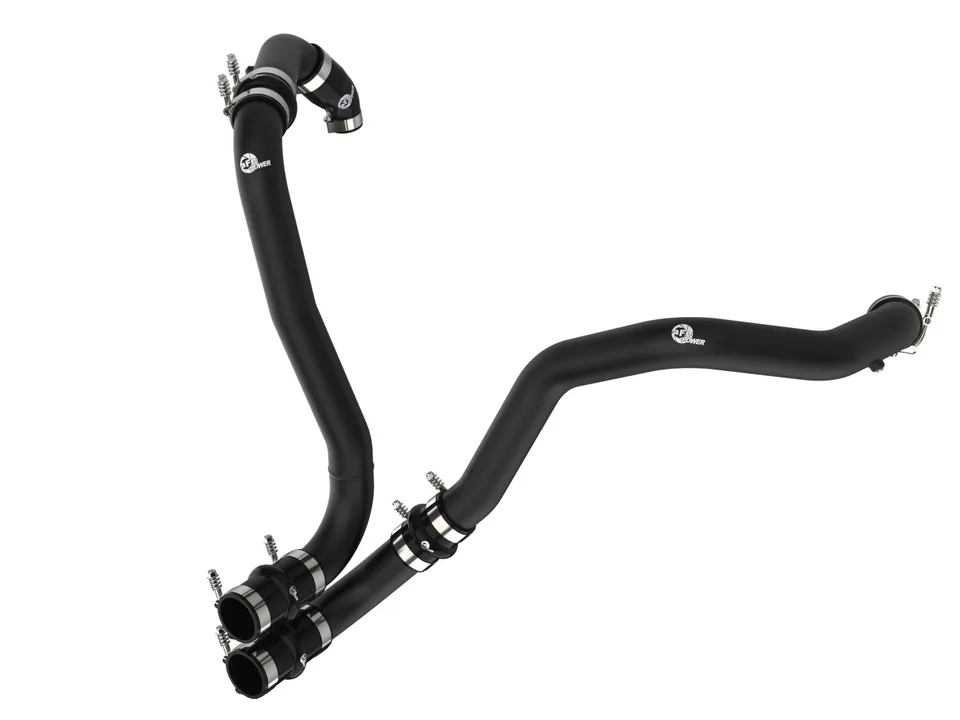 aFe BladeRunner 21-22 Ford F-150 Ecoboost V6-3.5L(tt) Aluminum Hot and Cold Charge Pipe Kit Black 46-20514-B 3 of 6