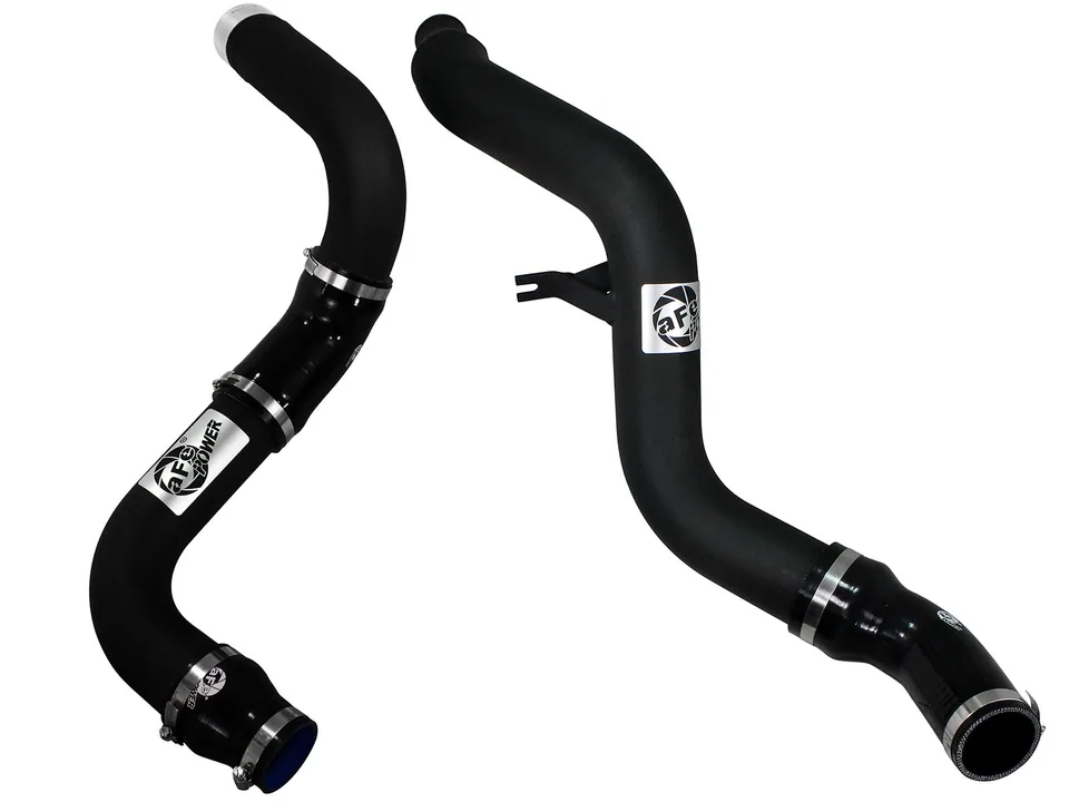 aFe Bladerunner 3in Black Intercooler Hot and Cold Side Tubes 14-15 Dodge Ram 1500 EcoDiesel V6 3.0L 46-20174-B 2 of 4