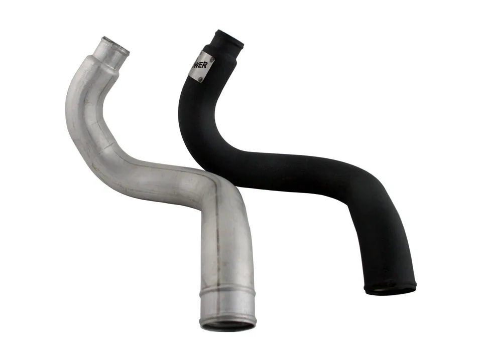 aFe BladeRunner 3in Black Intercooler Hot Cold Side Tubes Combo 02-04 GM Diesel Trucks 6.6L V8 (td) 46-20045 3 of 3