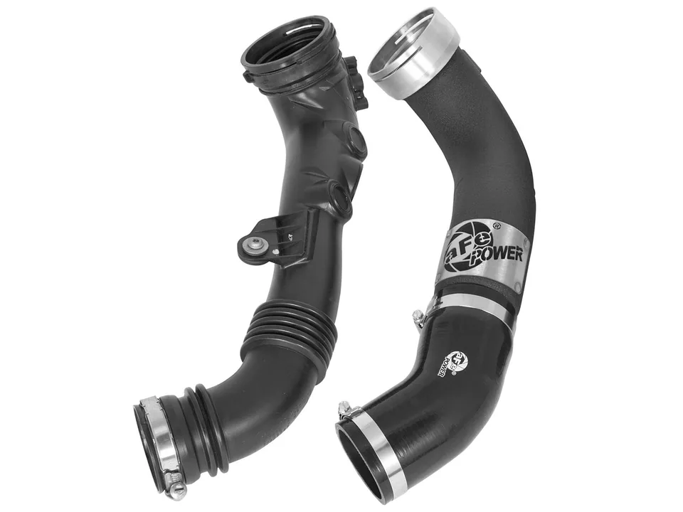 aFe BladeRunner 3in Black Intercooler Tube Cold Side w/ Couplings & Clamps 11-13 BMW 335i 3.0L (t) 46-20249-B 2 of 2