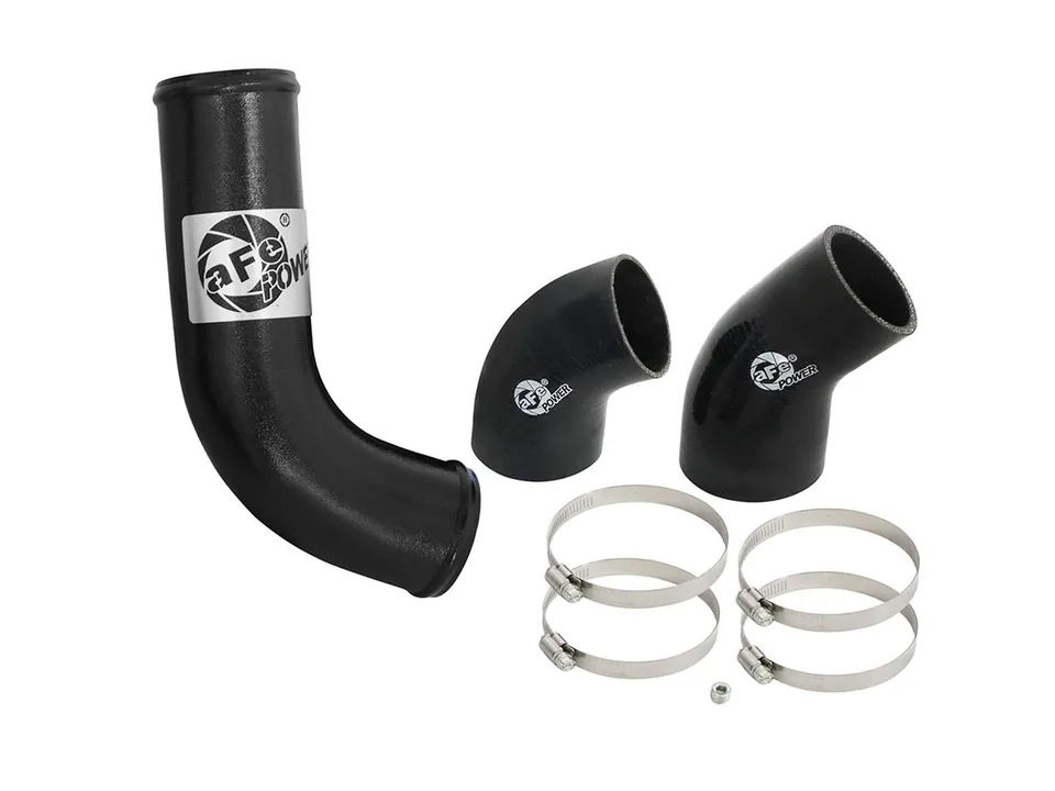 aFe BladeRunner 3in Intercooler Tube - Black Cold Side 15-21 Ford Mustang EcoBoost L4-2.3L (t) 46-20259-B 2 of 2