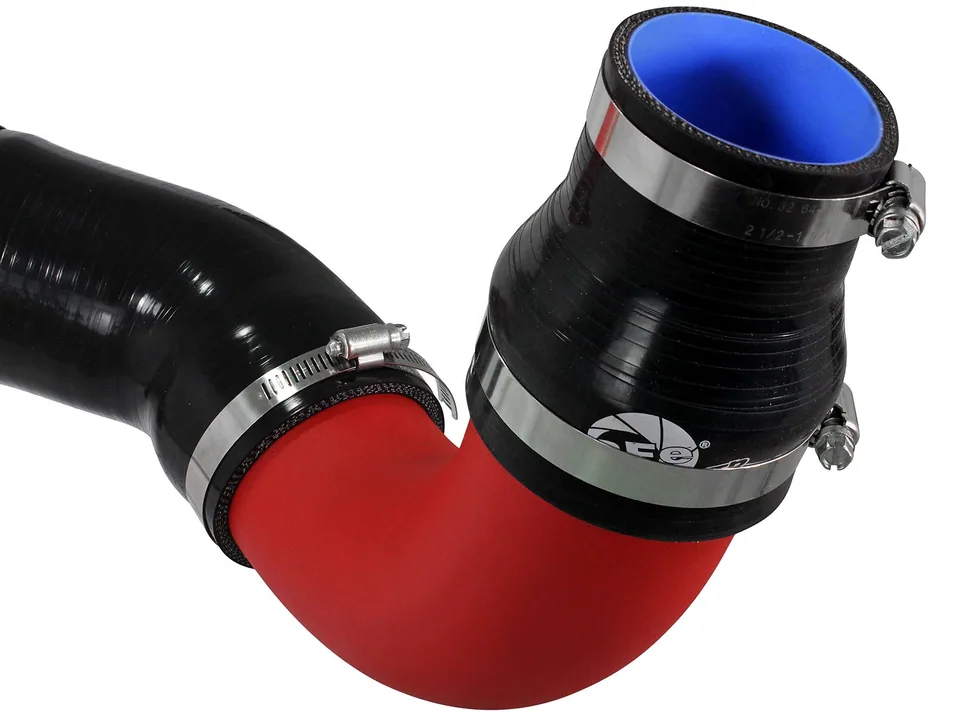 aFe Bladerunner 3in Red Intercooler Cold Side w/ Couplings Ram 1500 EcoDiesel 14-15 V6 3.0L 46-20179-R 4 of 5