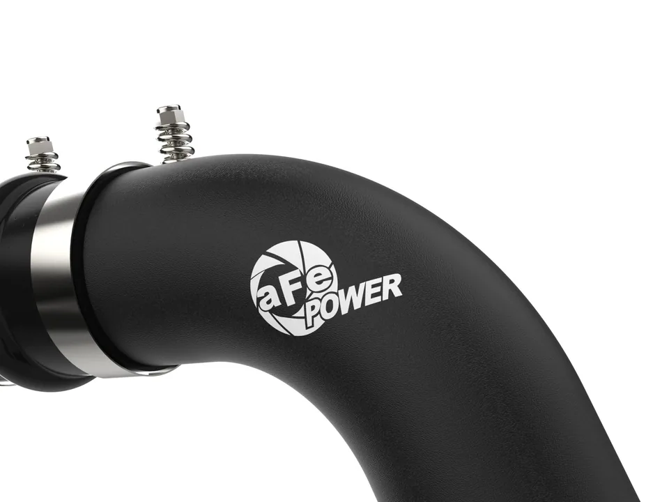 aFe BladeRunner Black 3in Aluminum Charge Pipe Kit 20-21 GM Diesel Trucks V8-6.6L (td) L5P 46-20444-B 3 of 5