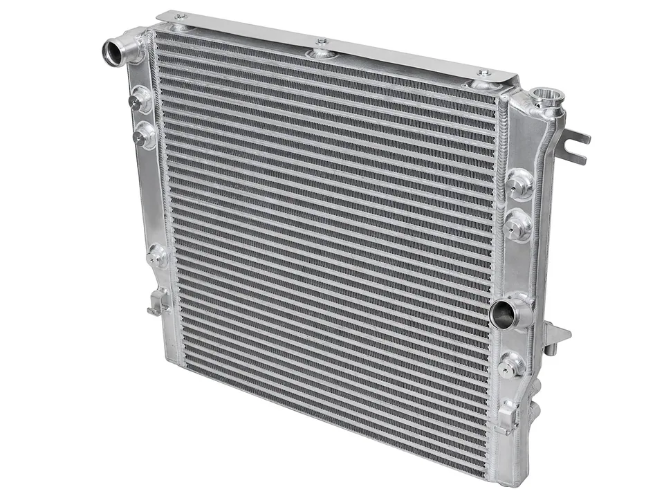 aFe BladeRunner GT Series Bar and Plate Radiator w/ Black Hoses 12-18 Jeep Wrangler (JK) V6 3.6L 46-50012-B 2 of 4