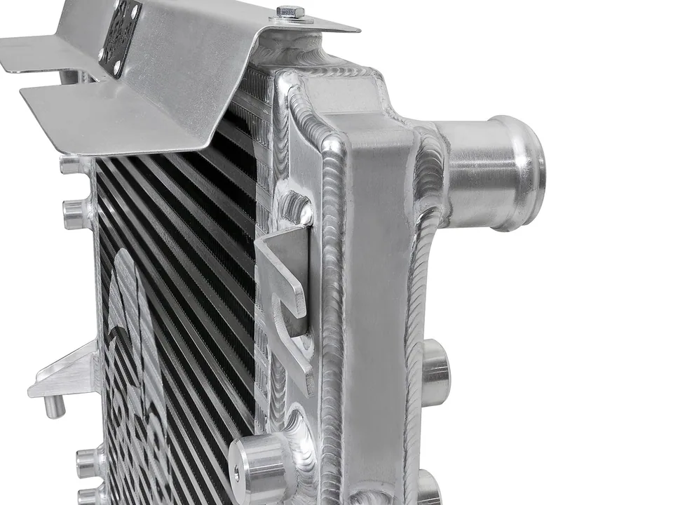 aFe BladeRunner GT Series Bar and Plate Radiator w/ Black Hoses 12-18 Jeep Wrangler (JK) V6 3.6L 46-50012-B 3 of 4