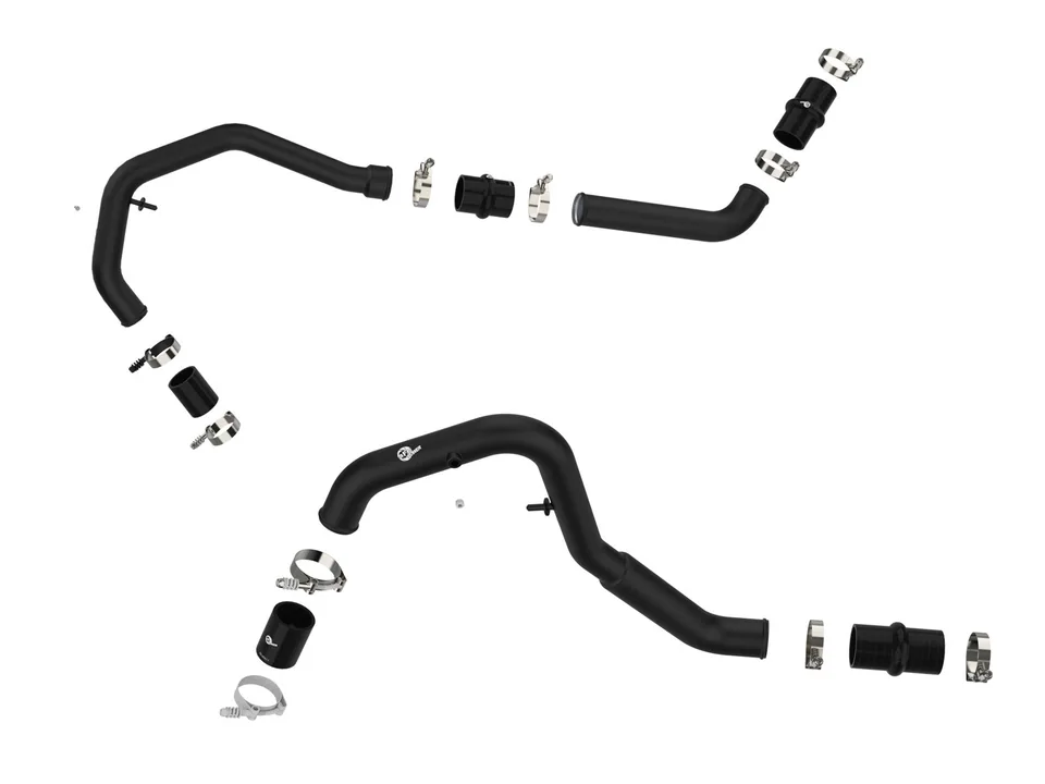 aFe Bladerunner Intercooler Hot Charge Pipe Black 2-2.5in 21 Ford F-150 V6-2.7L (tt) 46-20478-B 2 of 6