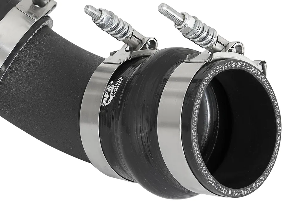 aFe Bladerunner Intercooler Tube Hot Side 3in 17-19 GM Diesel Trucks V8-6.6L (td) L5P - Black 46-20338-B 3 of 5