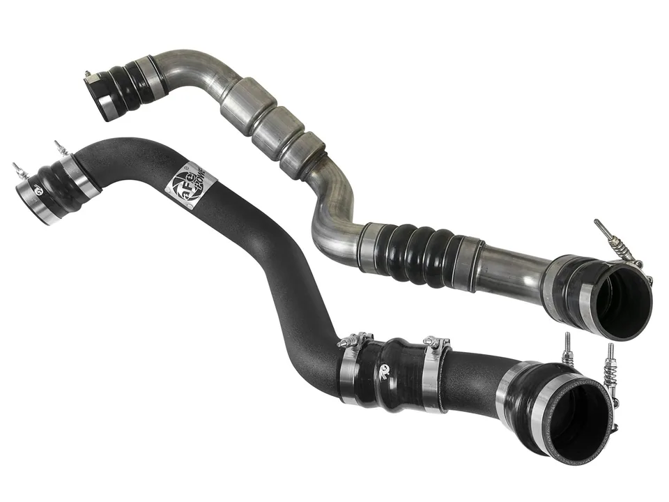 aFe Bladerunner Intercooler Tube Hot Side 3in 17-19 GM Diesel Trucks V8-6.6L (td) L5P - Black 46-20338-B 4 of 5
