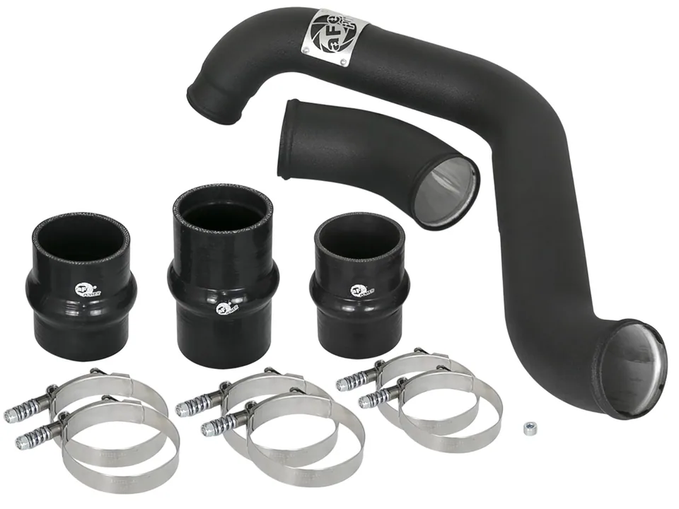 aFe Bladerunner Intercooler Tube Hot Side 3in 17-19 GM Diesel Trucks V8-6.6L (td) L5P - Black 46-20338-B 5 of 5