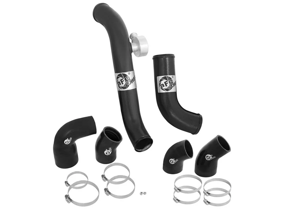 aFe BladeRunner Intercooler Tubes Black Hot/Cold Side for 15-21 Ford Mustang EcoBoost I4-2.3L (t) 46-20254-B 2 of 3