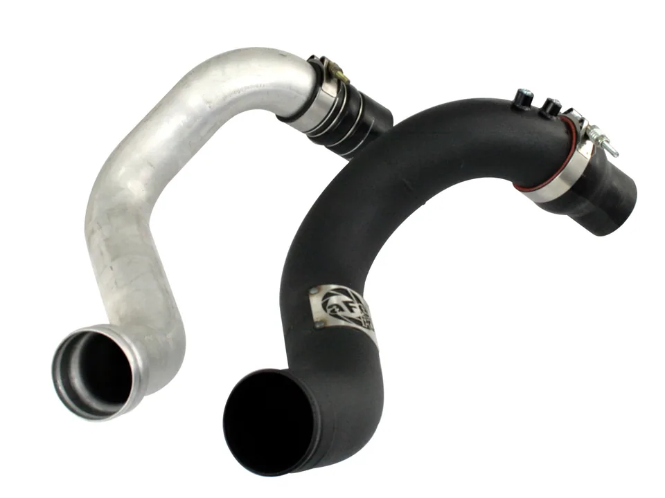 aFe Bladerunner Intercoolers Tube Out I/C Tube Out GM Diesel Trucks 04.5-05 V8-6.6L(td) LLY 46-20048 2 of 5