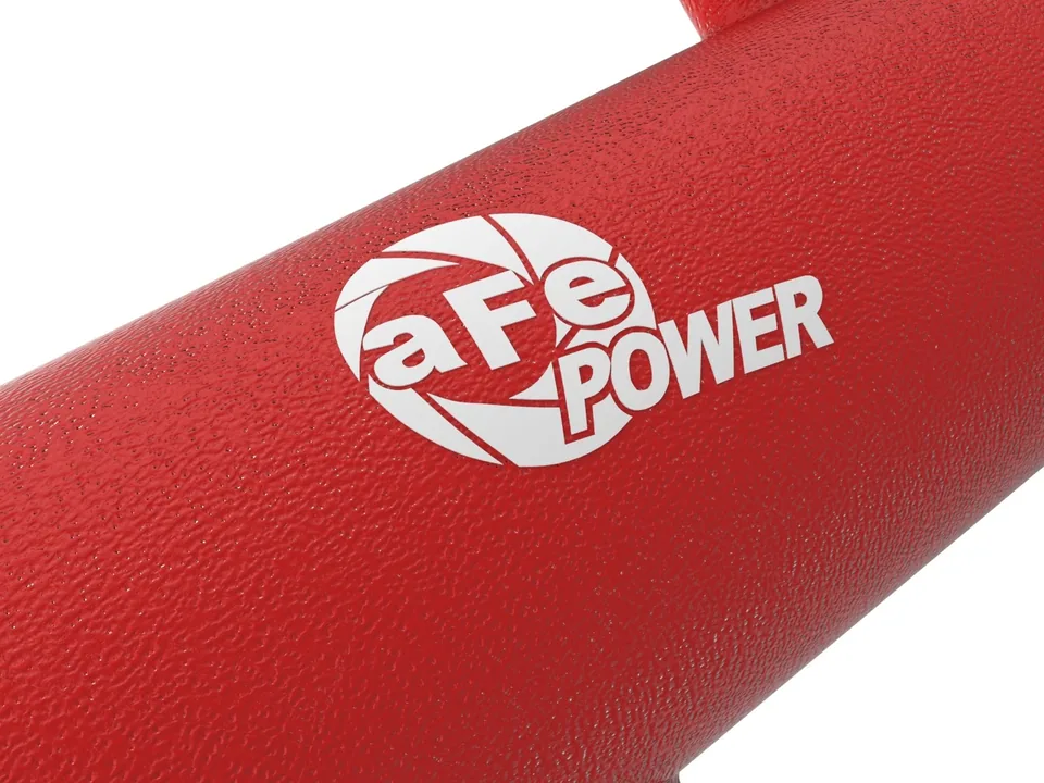 aFe BladeRunner Red 2-3/4in Aluminum Charge Pipe 2021 Toyota Supra GR (A90) I4-2.0L (t) B48 46-20488-R 3 of 6