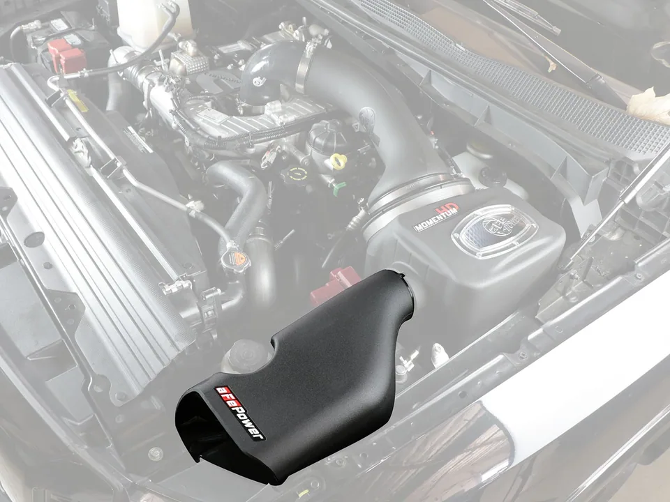 aFe Diesel Elite Momentum HD Dynamic Air Scoop 2016 Nissan Titan XD V8 5.0L 54-76105-S 5 of 5